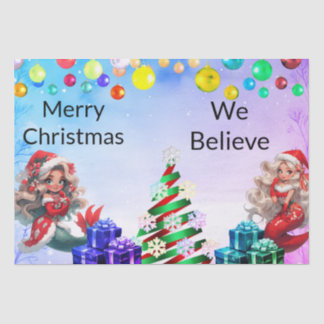 Mermaid Christmas Seidenpapier