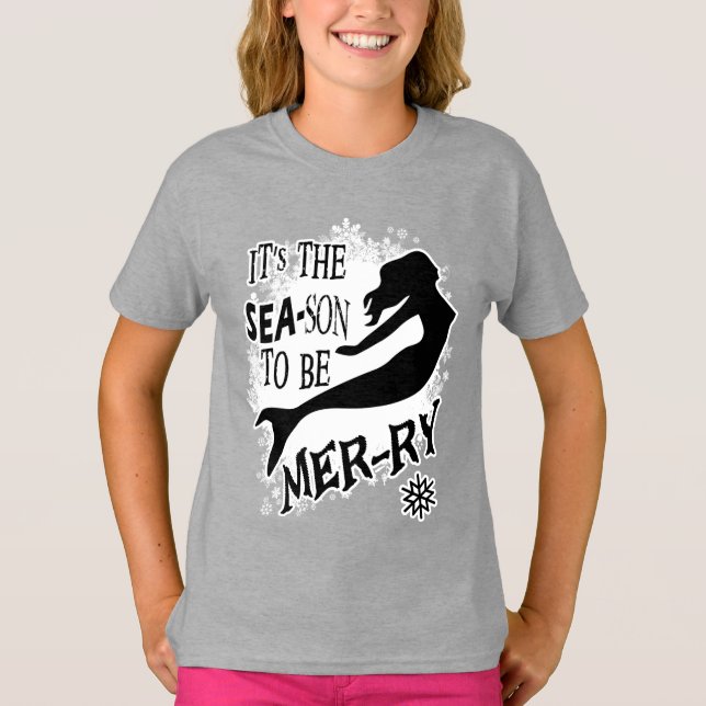 Mermaid Christmas T-Shirt (Vorderseite)