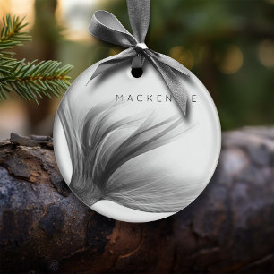 Mermaid Chrome Schwanz   Silber-Imitate schimmern  Keramik Ornament