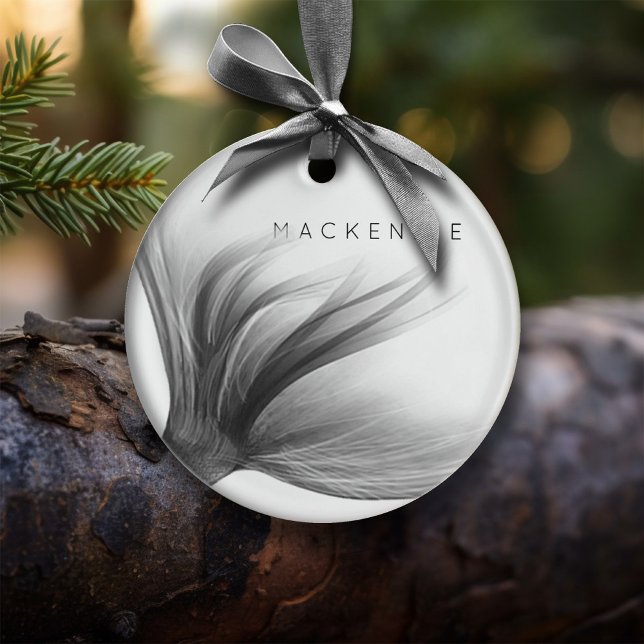 Mermaid Chrome Schwanz | Silber-Imitate schimmern  Keramik Ornament (Von Creator hochgeladen)