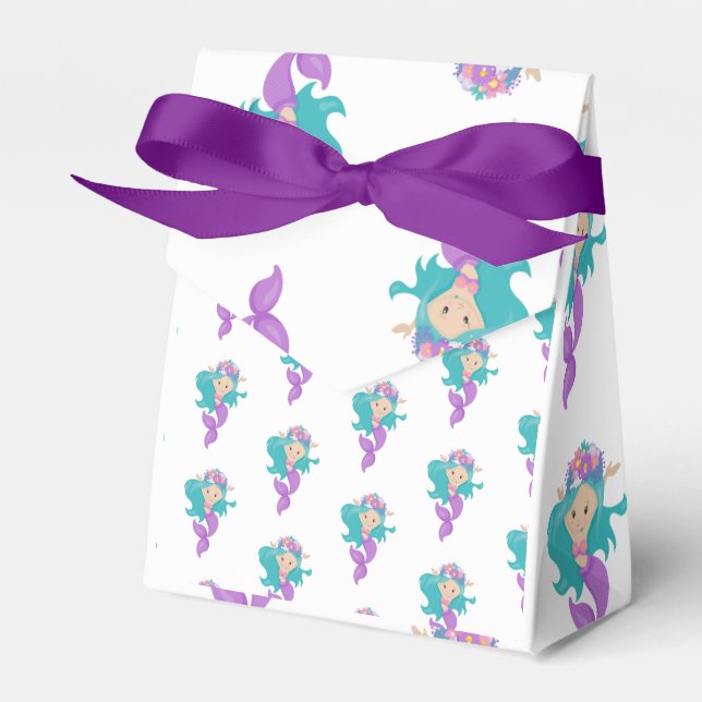 Mermaid Crew Party Pirate Favor Box Geschenkschachtel (Vorderseite)