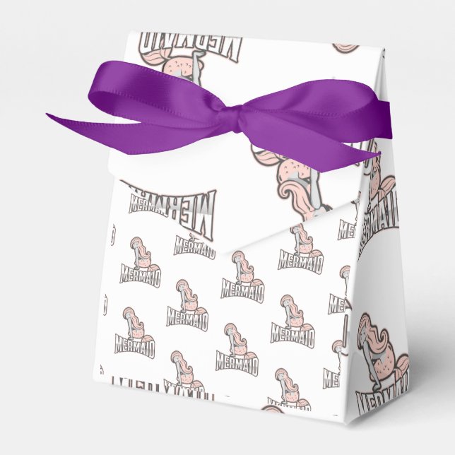 Mermaid Crew Party Pirate Favor Box Geschenkschachtel (Vorderseite)