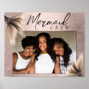 Mermaid-Crew   Terracotta Soft Peach Friend Foto Poster