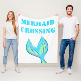 Mermaid Crossing Fleecedecke