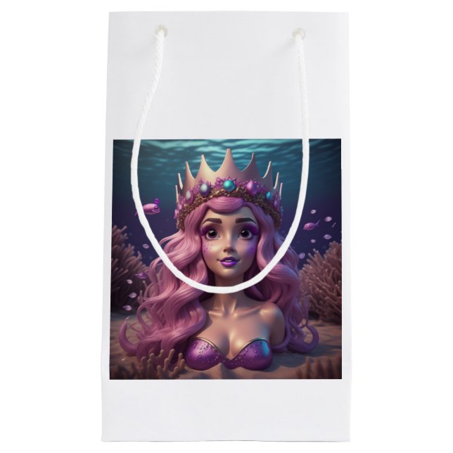 Mermaid Crown Kleine Geschenktüte (Vorderseite)