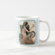 Mermaid Cup Vintage 20er französischer Schuh/Blau