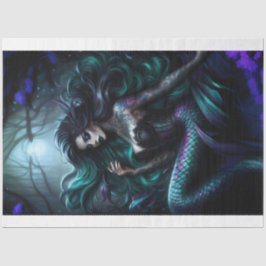 Mermaid Dark Seidenpapier