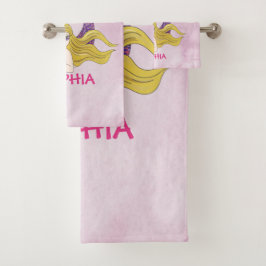 Mermaid Design Badehandtuch Set