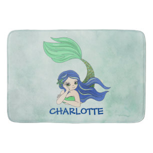 Mermaid Design Badematte
