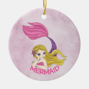 Mermaid Design Keramik Ornament