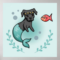Mermaid Dog MerDog Niedliches Kinderzimmer