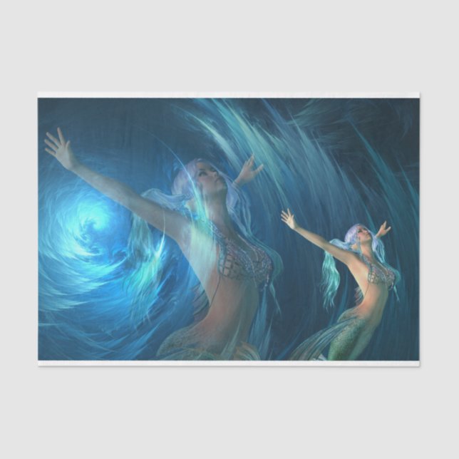 Mermaid Dreams Decoupage Tissue Paper Seidenpapier (Vorderseite)