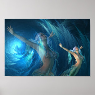 Mermaid Dreams Inspiration Poster
