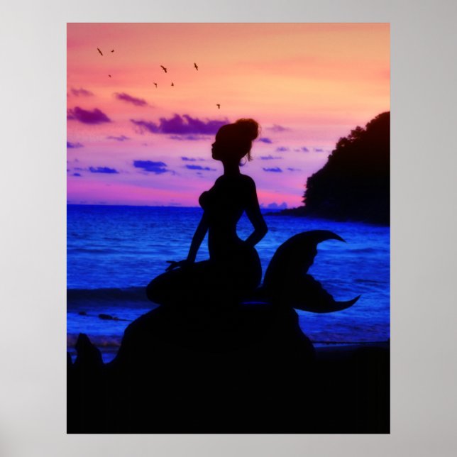 Mermaid Dreams Print Poster (Vorne)