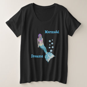 Mermaid Dreamz (dunkles Shirt) Große Größe T-Shirt