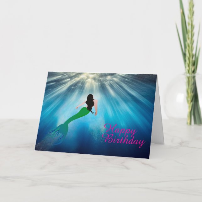Mermaid Emerging Karte (Vorderseite)
