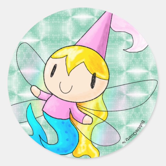 Mermaid Fairy Princess Aufkleber (Vorderseite)