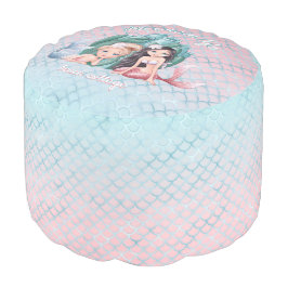 Mermaid-Fans lieblings rosa aquamarine benutzerdef Hocker