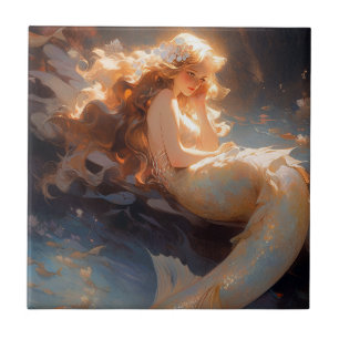 Mermaid Fantasy Art Fliese