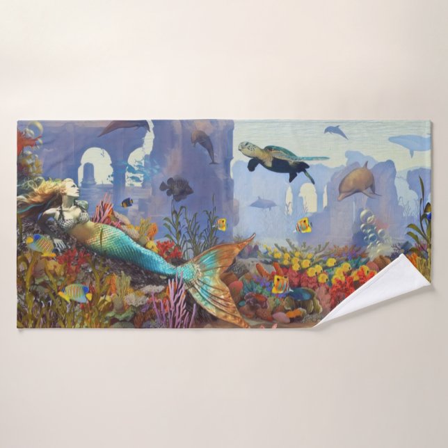 Mermaid Fantasy Badehandtuch (Badehandtuch)
