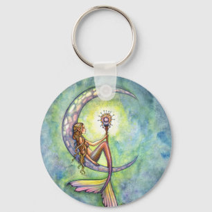 Mermaid Fantasy Fairy Art von Molly Harrison Schlüsselanhänger
