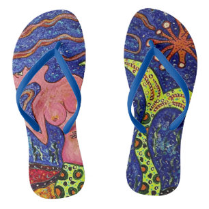 Mermaid Fantasy Flip Flops
