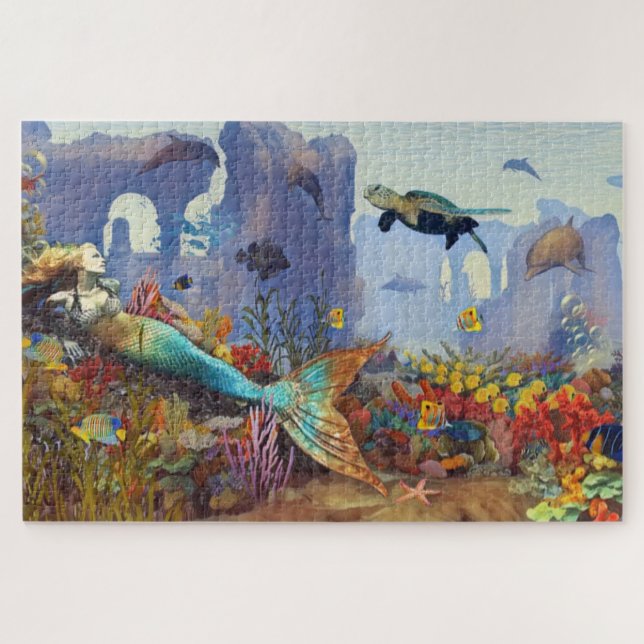 Mermaid Fantasy Puzzle (Horizontal)