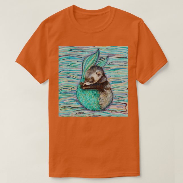 Mermaid ferret T-Shirt (Design vorne)