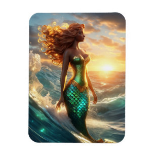 Mermaid Flexible Foto Magnet