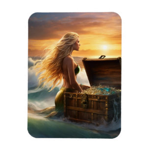 Mermaid Flexible Foto Magnet