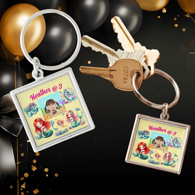 Mermaid Foto Personalisiert Schlüsselanhänger Birt (Von Creator hochgeladen)
