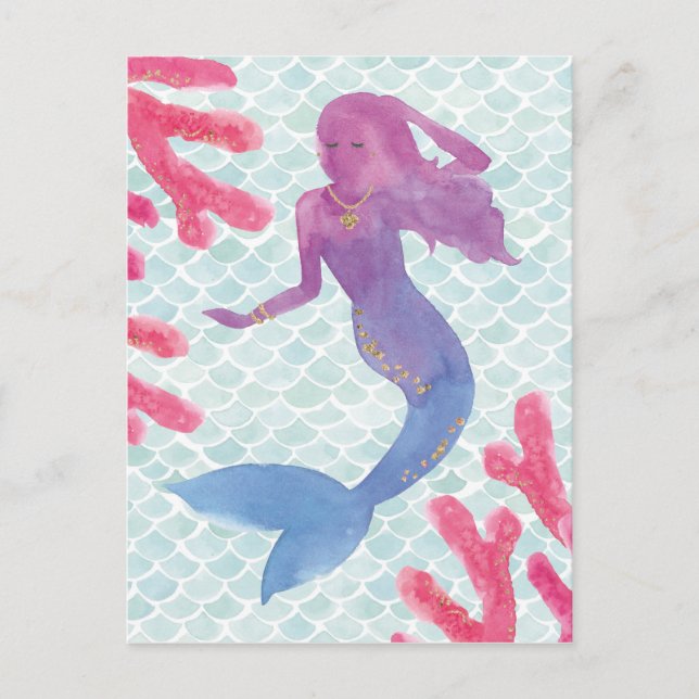 Mermaid Friends I Postkarte (Vorderseite)