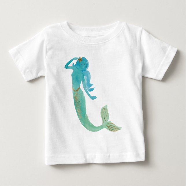 Mermaid Friends IV Baby T-shirt (Vorderseite)