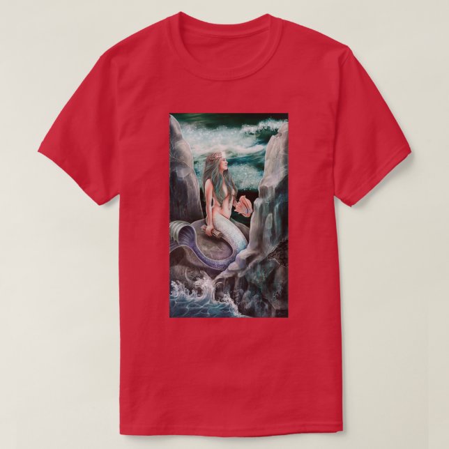 Mermaid für Hochpriesterkarten-Tarot T-Shirt (Design vorne)