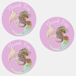 Mermaid Future Mama Babydusche. Unter dem Meer. Etiketten