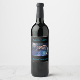 Mermaid Galaxy Weinetikett