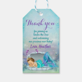 Mermaid Gastgeschenk Under Sea Danke Tags Geschenkanhänger