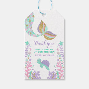 Mermaid Gastgeschenk Under Sea Vielen Dank Tag Geschenkanhänger