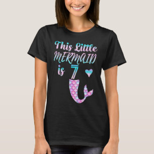 Mermaid Geburtstag 7. Diese kleine Meerjungfrau is T-Shirt