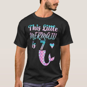 Mermaid Geburtstag 7. Diese kleine Meerjungfrau is T-Shirt