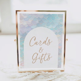 Mermaid Geburtstagsparty Cards und Geschenke-Zeich Poster