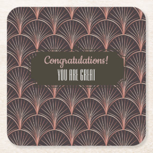 Mermaid/Geometrie Rechteckiger Pappuntersetzer