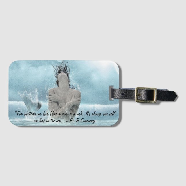 Mermaid Gepäckanhänger (Vorderseite (Horizontal))