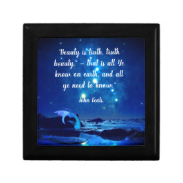 Mermaid-Geschenkboxen mit Zitat von Keats Erinnerungskiste
