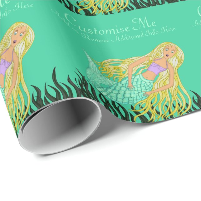 Mermaid Geschenkpapier (Rolleneckpunkt)