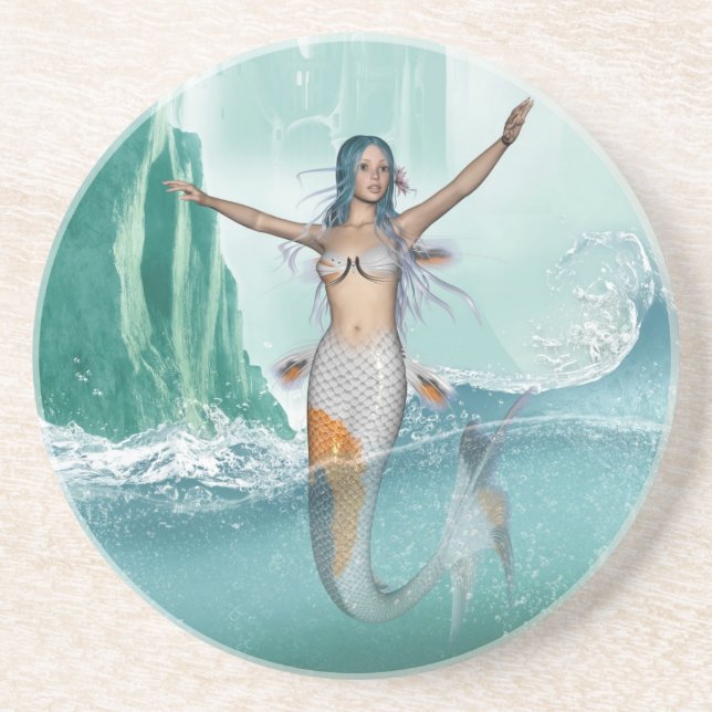 Mermaid Getränkeuntersetzer (Vorne)