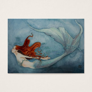 Mermaid Gift Tag Red 2