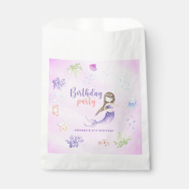 Mermaid Girl 6. Geburtstagsparty Geschenktütchen