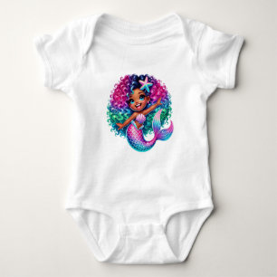 Mermaid Girl Baby Strampler