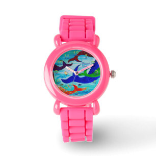 Mermaid Girl Glitzern watch Armbanduhr